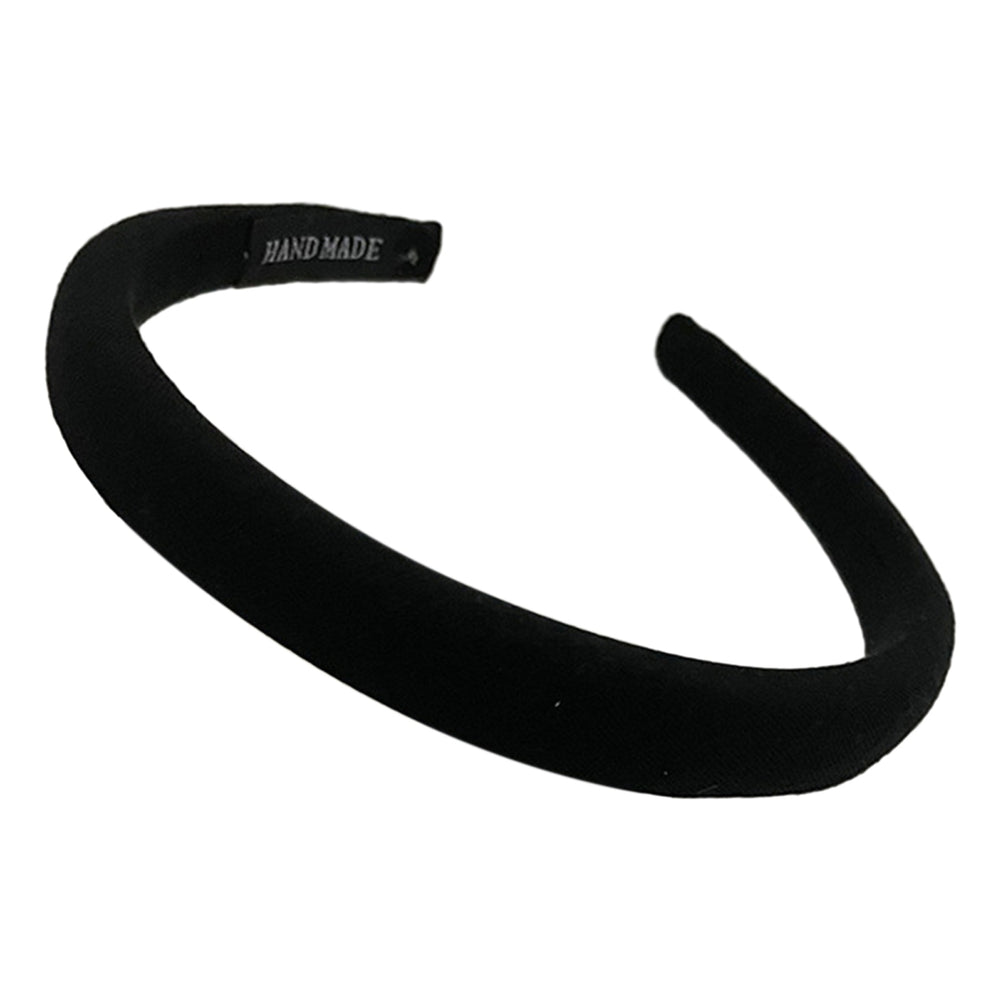 Women Headband Elastic Solid Color Wide Band Anti-slip Lightweight Hair-fixed Regular Fit Washing Face Hair Hoop Hair Image 2