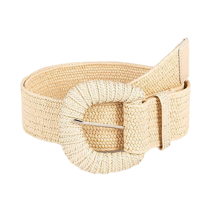 Straw Waist Belt Retro Bohemian Wide Handmade Pin Buckle Adjustable Clothing Accessories Summer Women Pants Dress Belt Image 6