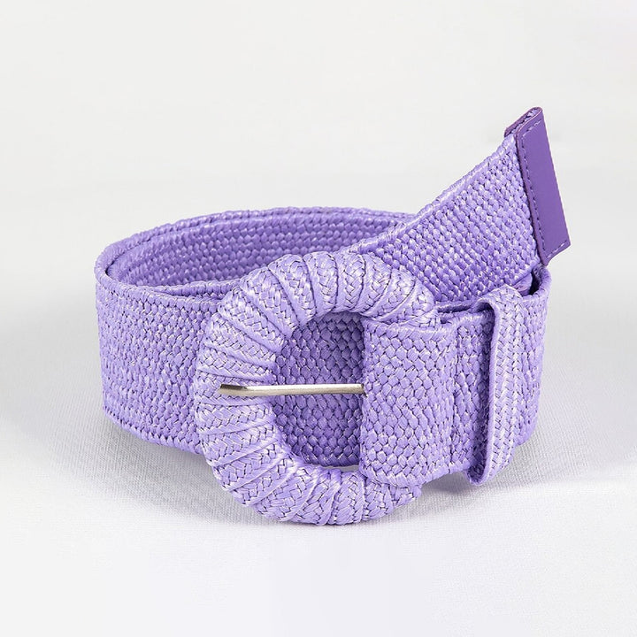 Straw Waist Belt Retro Bohemian Wide Handmade Pin Buckle Adjustable Clothing Accessories Summer Women Pants Dress Belt Image 12