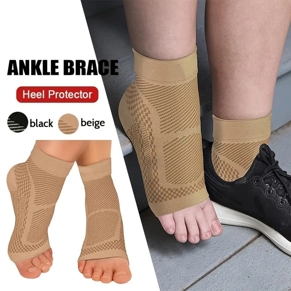 1 Pair Ankle Protection Sport Compression Socks Decompression Gradient Pressure Foot Heel Pain Relief Plantar Fasciitis Image 2