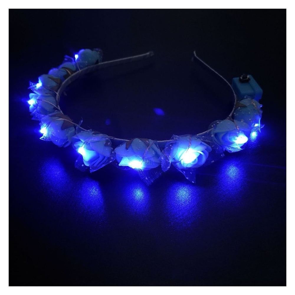 Womens Headband Glow Light Up Beautiful Convenient Thick Thin Hair Decoration for Parties Birthdays Festivals Image 2