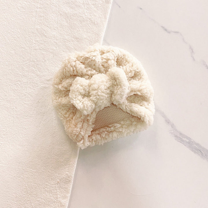 Fall Winter Baby Hat Cute Knot Bowknot Super Soft Faux Lambswool Thickened Warm Solid Color Infant Newborn Boy Girls Image 11