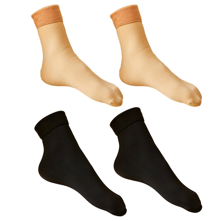 1 Pair Women Winter Floor Socks Unisex Thickened Mid-tube Ankle Protection Anti-slip Soft Plush Image 10