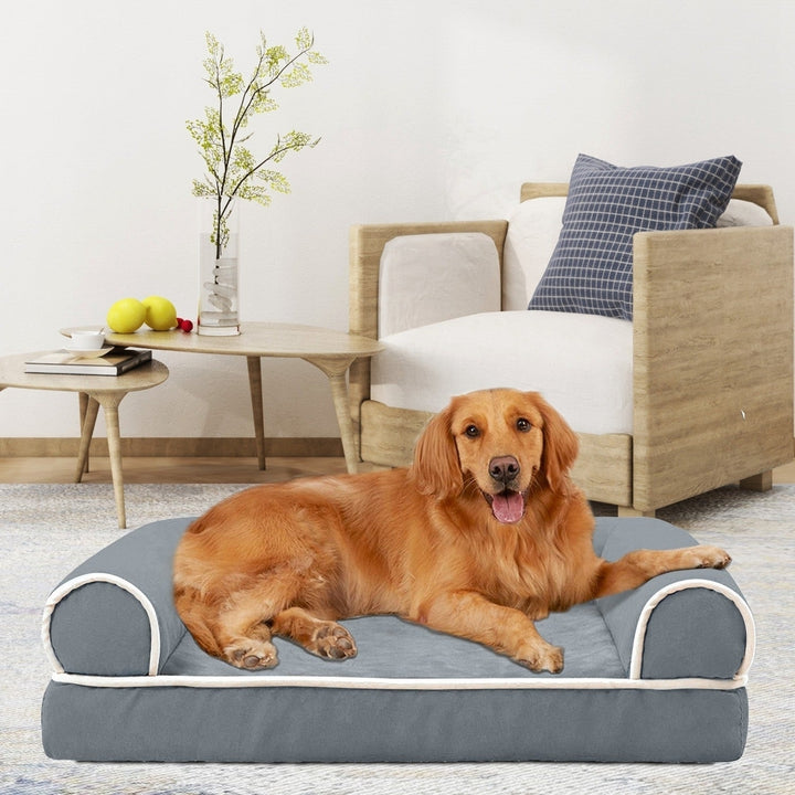 Dog Bed Pet Bed Sofa Dog Couch Pet Cushion Carpet Mattress with Washable and Removable Cover for Medium Large Dogs Image 9