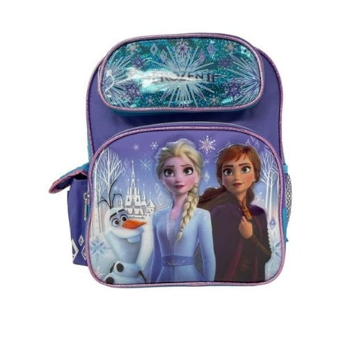 Backpack - Disney - Frozen 2 Elsa Olaf and Anna 12" Image 1