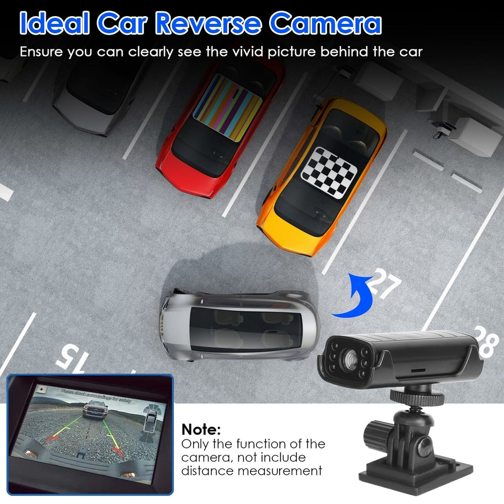 Camera Reverse Hitch Guide Camera Vehicle Backup Rechargeable Camera with Flexible Adhesive Base Night Vision for Car Image 2