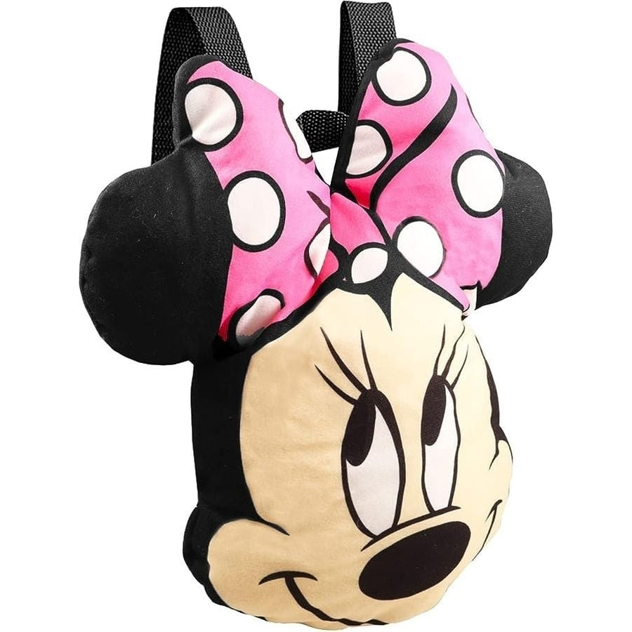 Minnie Mouse Plush Backpack - Head Shaped - 10 Inch Image 1