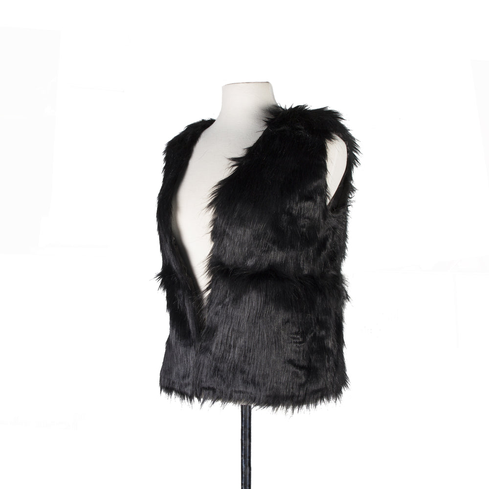Luxe Fashion Classic Faux faux Women Vest  1-Piece  Black  3 Image 2