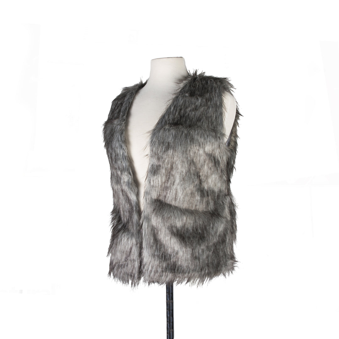 Luxe Fashion Classic Faux faux Women Vest  1-Piece  Ink grey Image 4