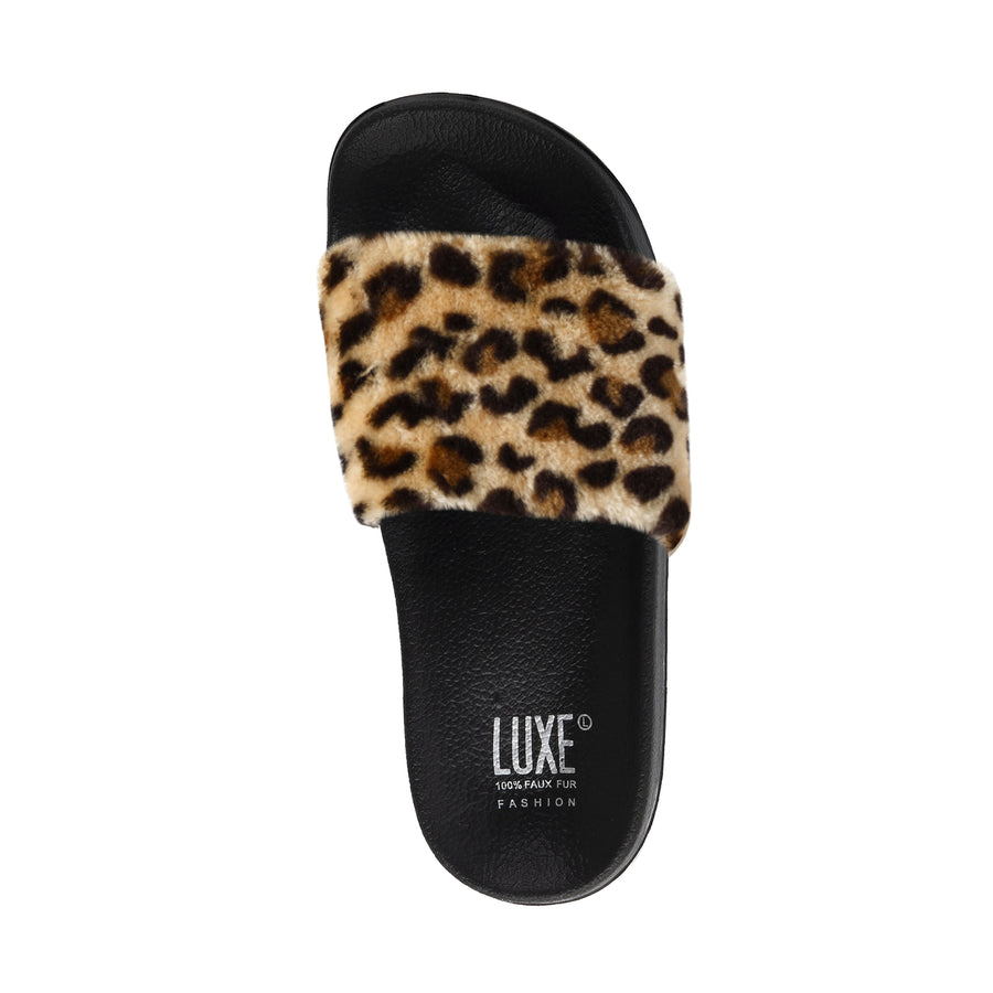 Luxe Fashion Classic Faux Sheepskin Women Slides  1-Piece  9/10  1 Image 1