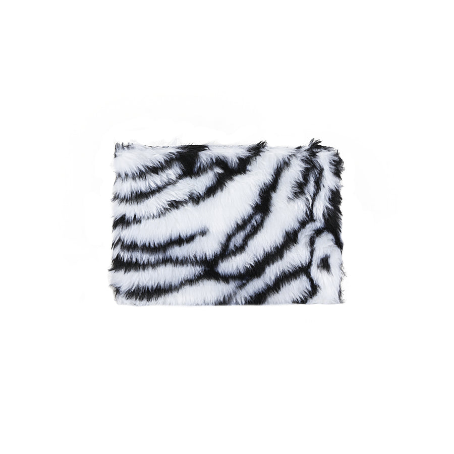 Luxe Fashion Classic Faux faux Clutch  1-Piece  Zebra Image 1