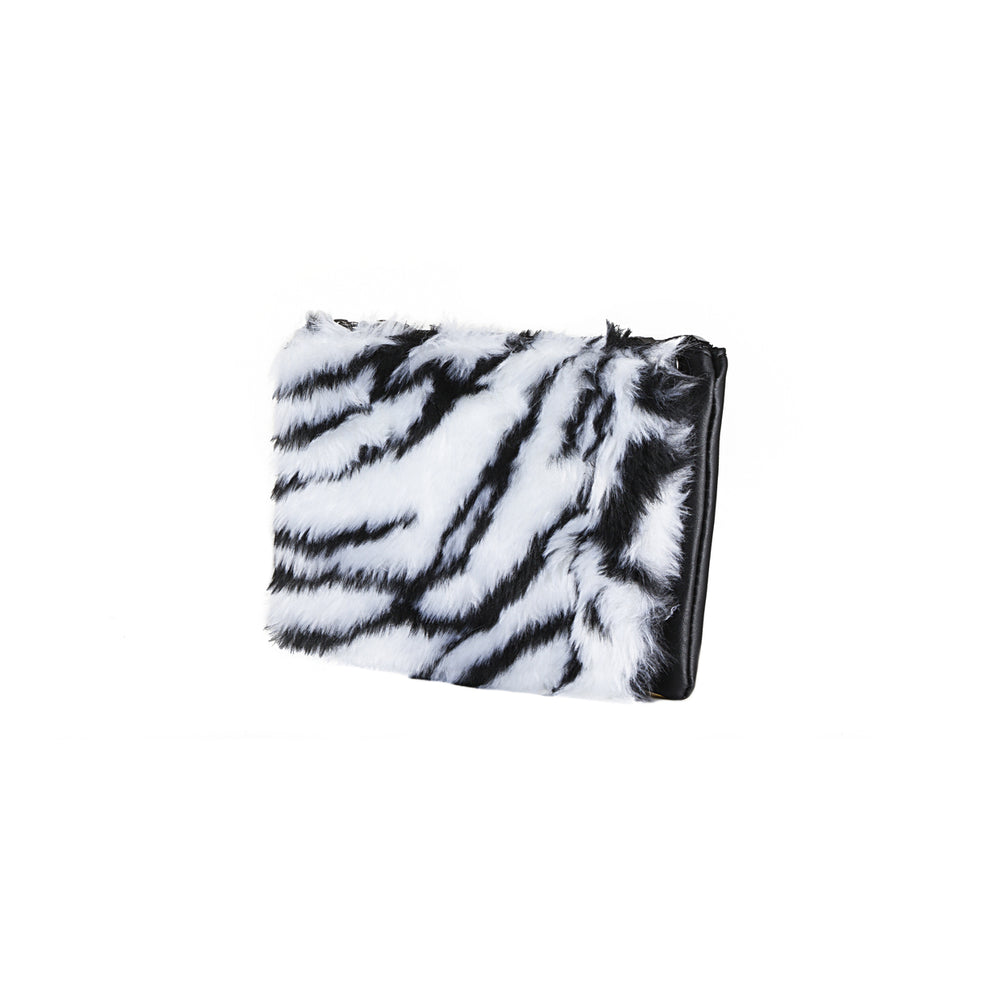Luxe Fashion Classic Faux faux Clutch  1-Piece  Zebra Image 2