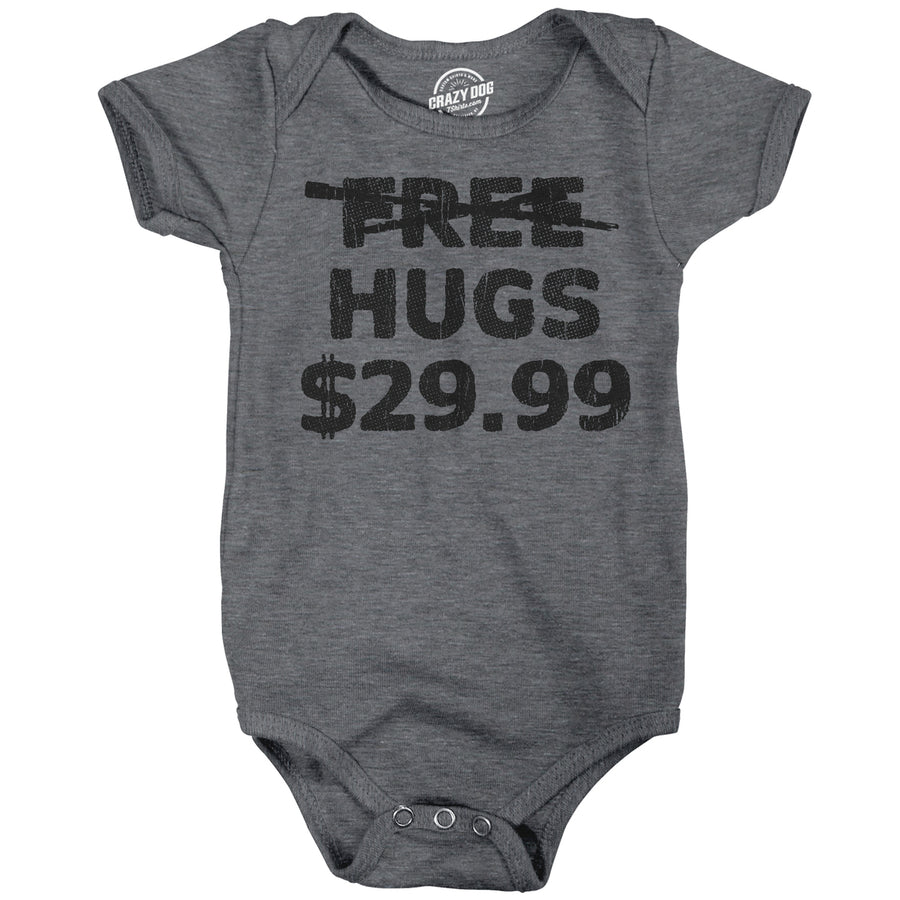 Free Hugs 29.99 Baby Bodysuit Funny Affection Sale Price Tag Joke Jumper For Infants Image 1