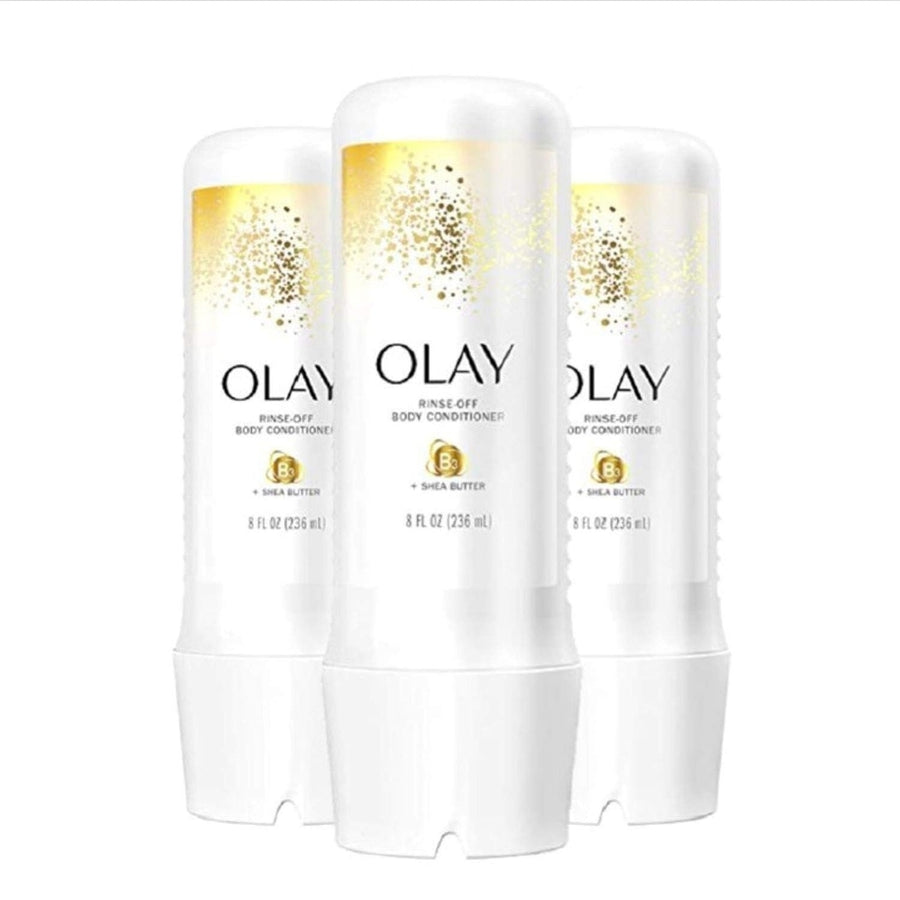Olay In-Shower Rinse-Off Body Conditioner for Dry Skin with B3 and Shea Butter for Lasting Hydration8 Fl Oz (Pack of 3) Image 1