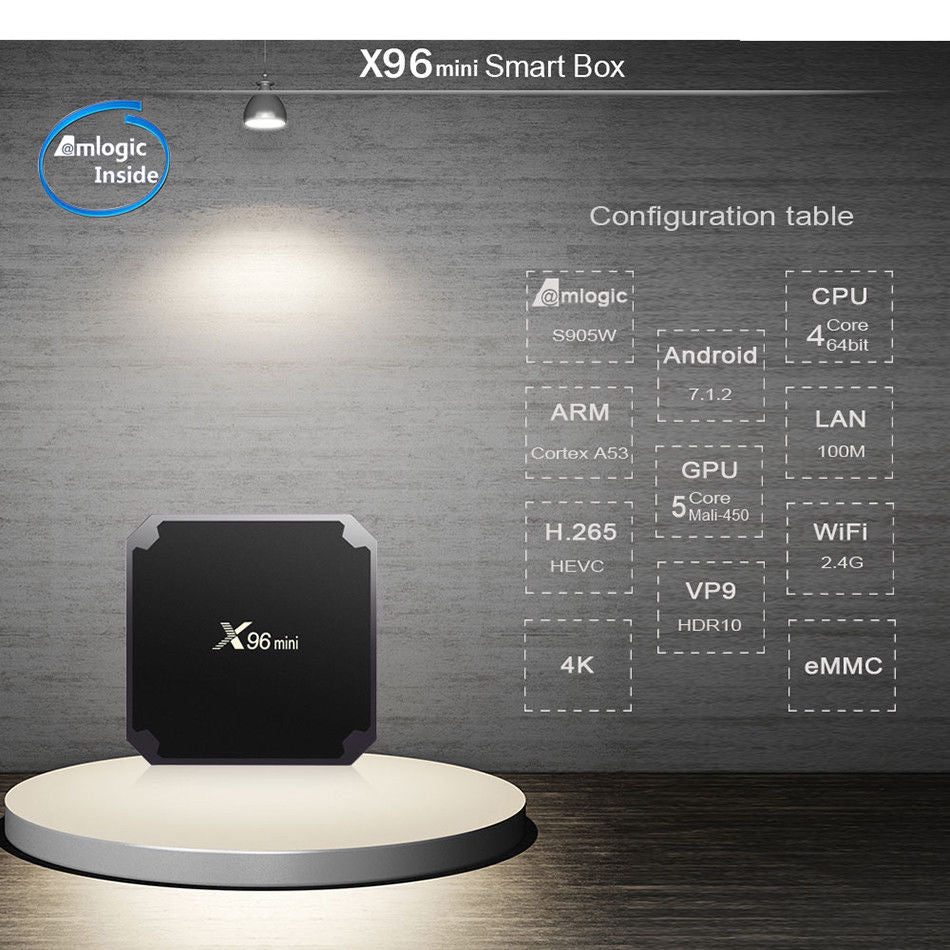 X96MINI Android 7.1.2 Smart TV BOX Quad Core HDMI 4K Media Player WIFI Image 6