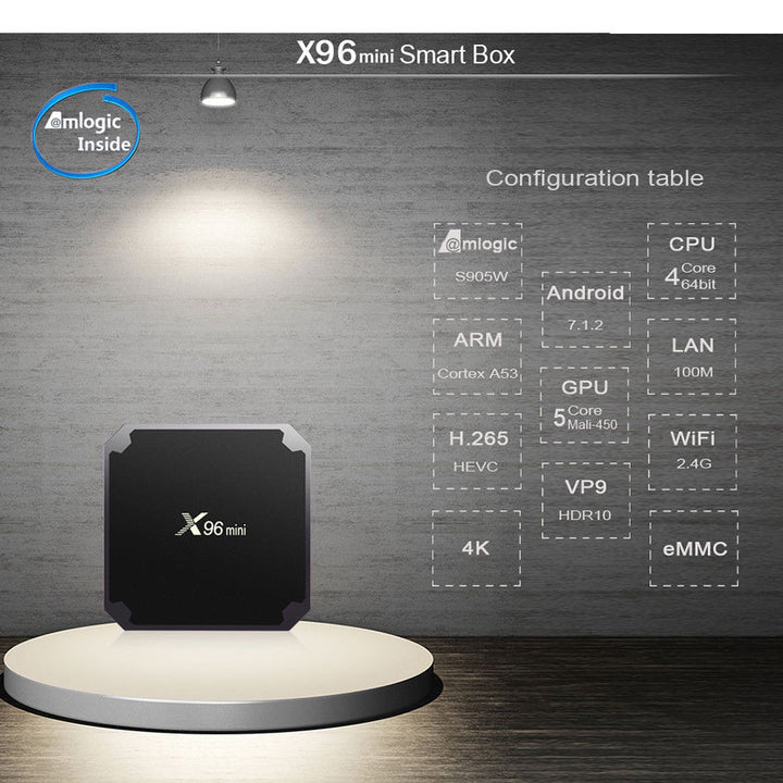 X96MINI Android 7.1.2 Smart TV BOX Quad Core HDMI 4K Media Player WIFI Image 6