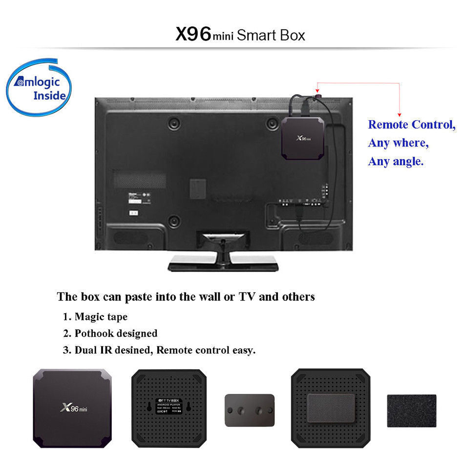 X96MINI Android 7.1.2 Smart TV BOX Quad Core HDMI 4K Media Player WIFI Image 7