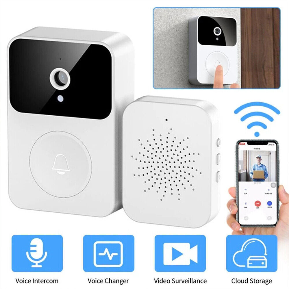 1080P HD Wireless Smart WiFi Video Doorbell Intercom Door Bell Security Camera Image 2