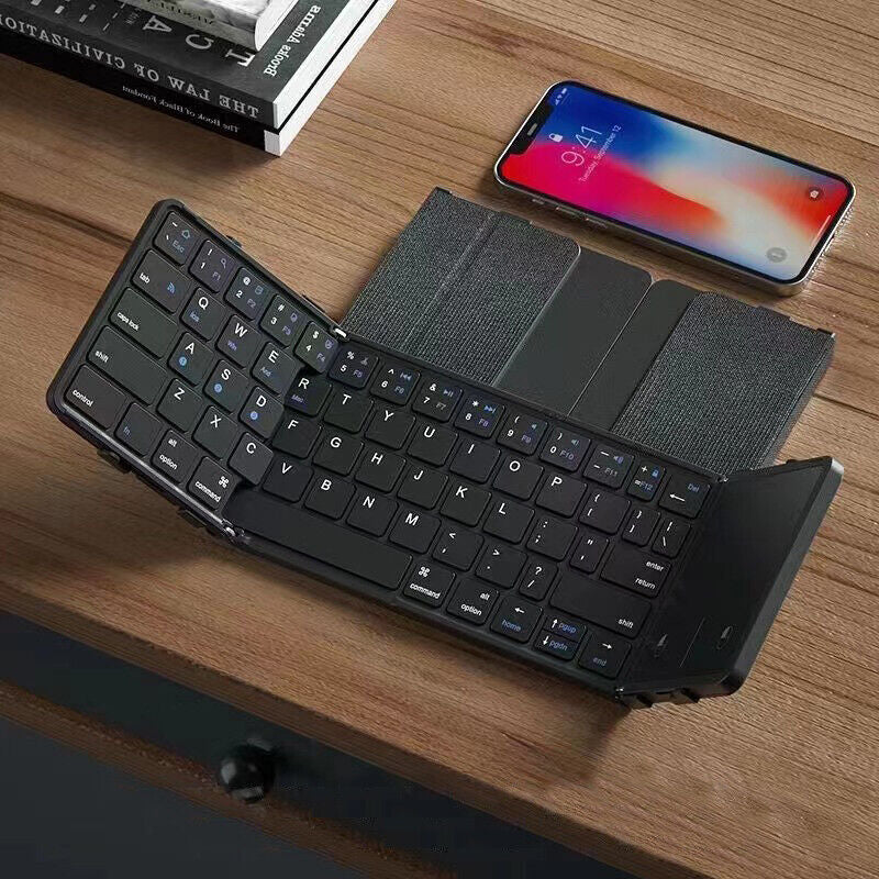 Folding Wireless Bluetooth Keyboard With Touchpad For WindowsAndroidIOS Phone Image 6