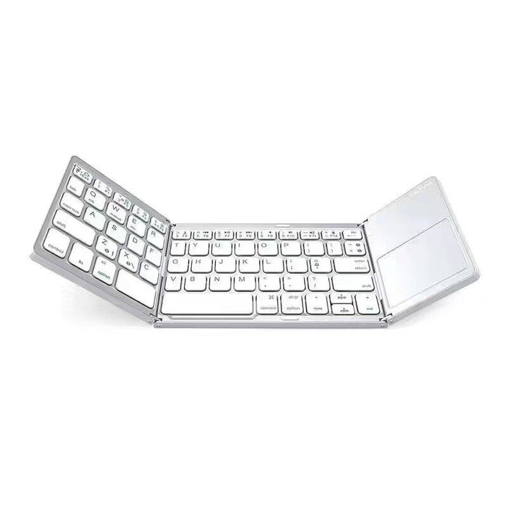 Folding Wireless Bluetooth Keyboard With Touchpad For WindowsAndroidIOS Phone Image 9