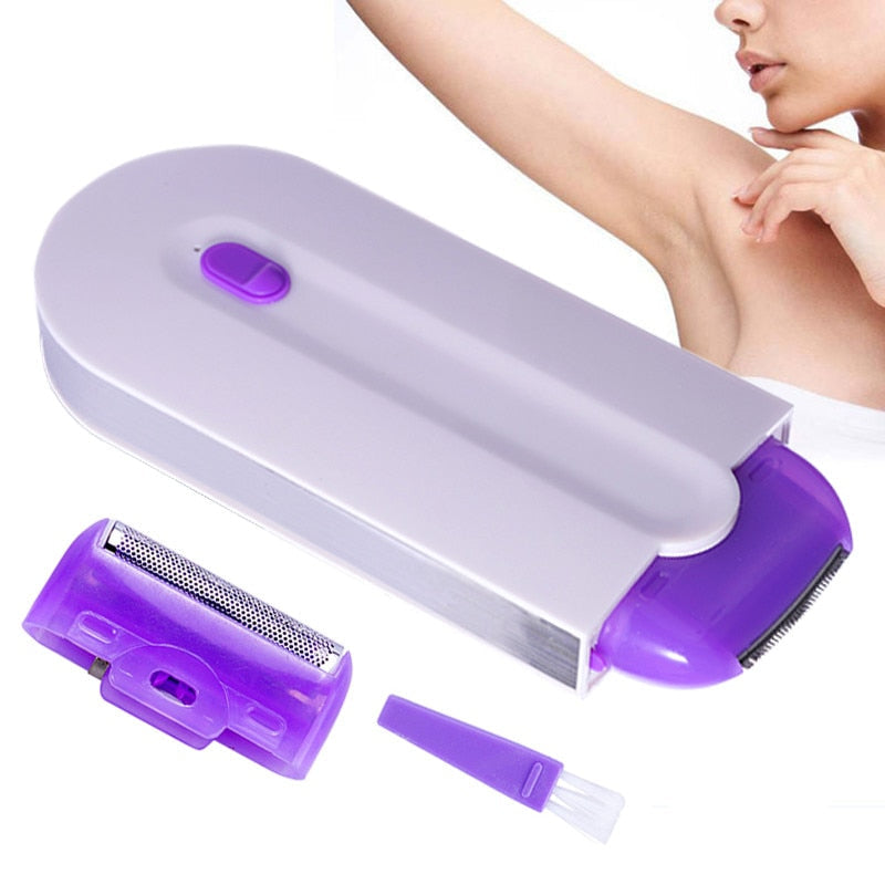 2-in-1 Epilator Women Painless Touch Facial Body Hair Removal Depilator Shaver Image 1