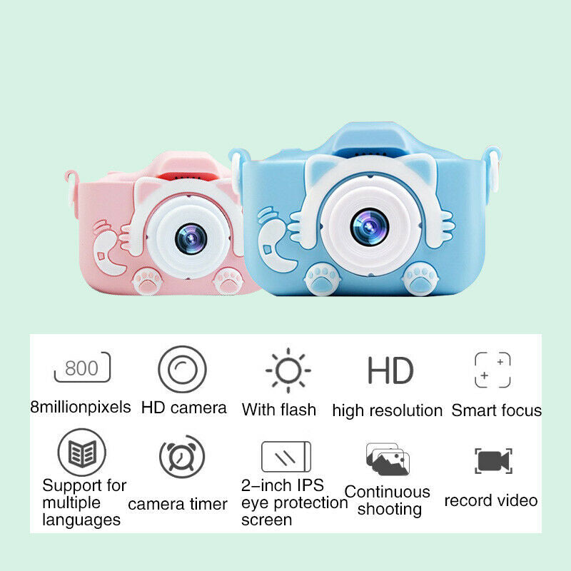 Children Digital Cameras Kids 2.0" 1080P Toddler Video Recorder For Boys Girls Image 4