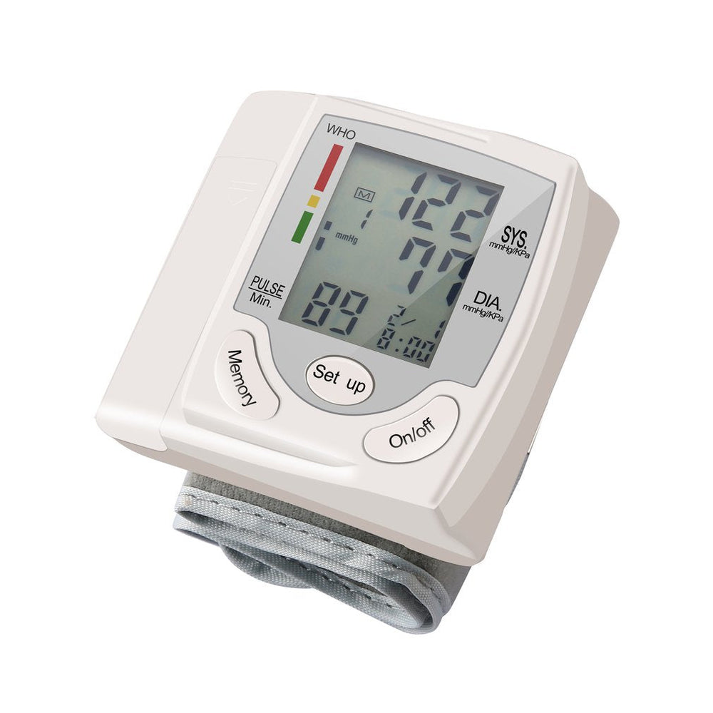 Digital LCD Health Arm Meter Pulse Wrist Blood Pressure Monitor Sphygmomanometer Image 2