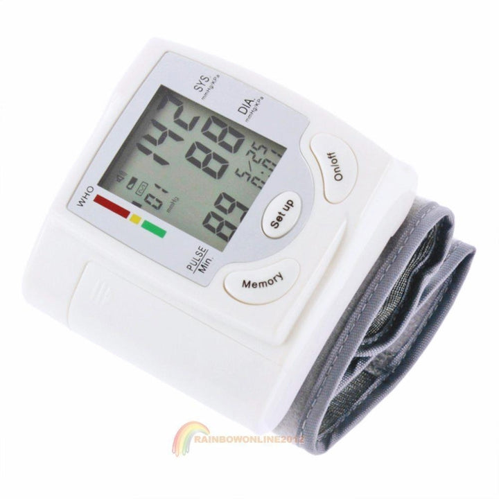 Digital LCD Health Arm Meter Pulse Wrist Blood Pressure Monitor Sphygmomanometer Image 3