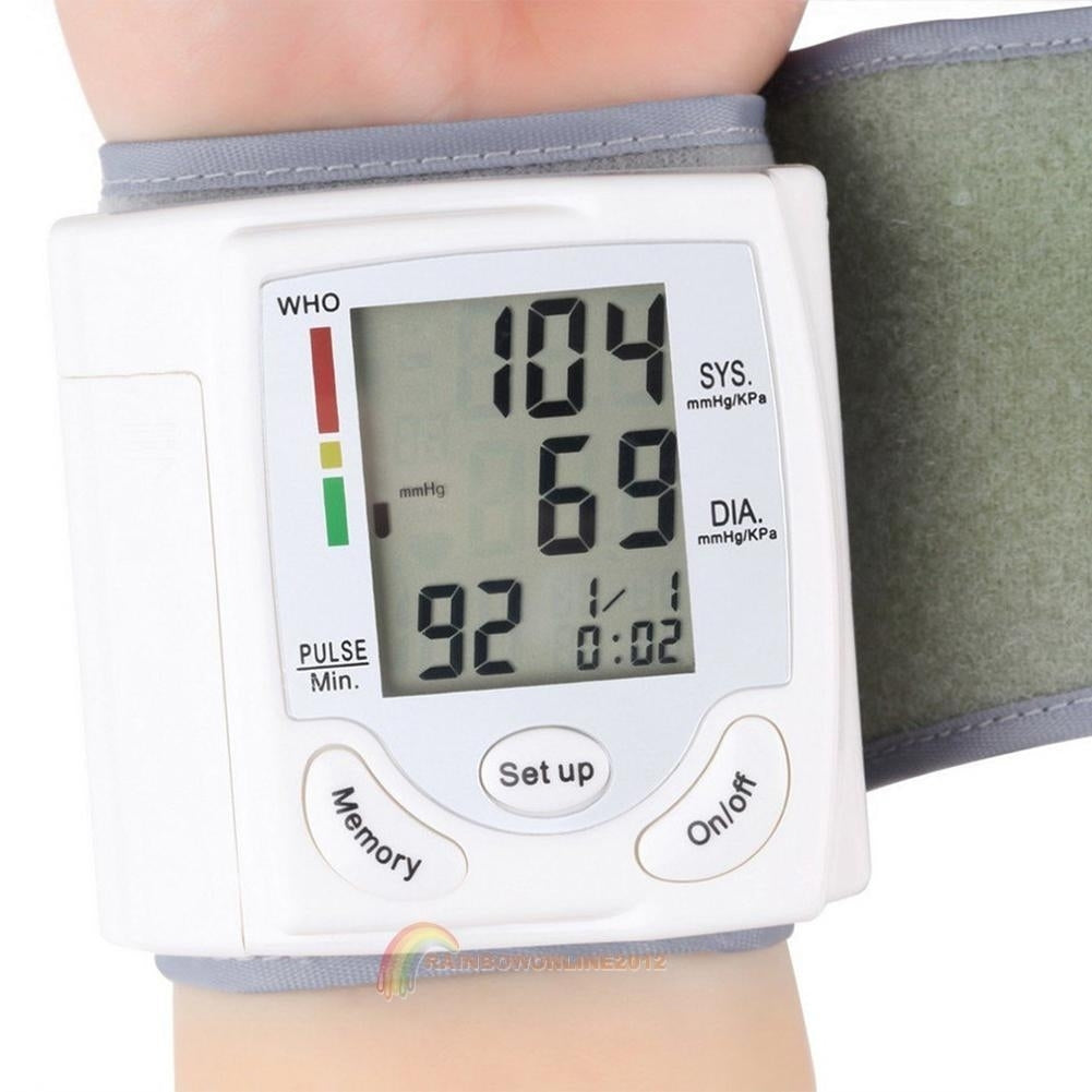 Digital LCD Health Arm Meter Pulse Wrist Blood Pressure Monitor Sphygmomanometer Image 4
