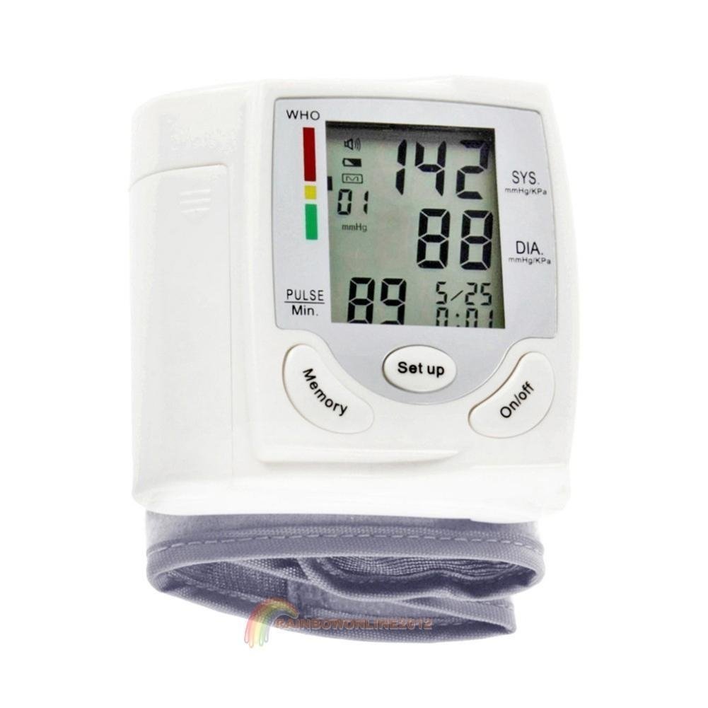 Digital LCD Health Arm Meter Pulse Wrist Blood Pressure Monitor Sphygmomanometer Image 7