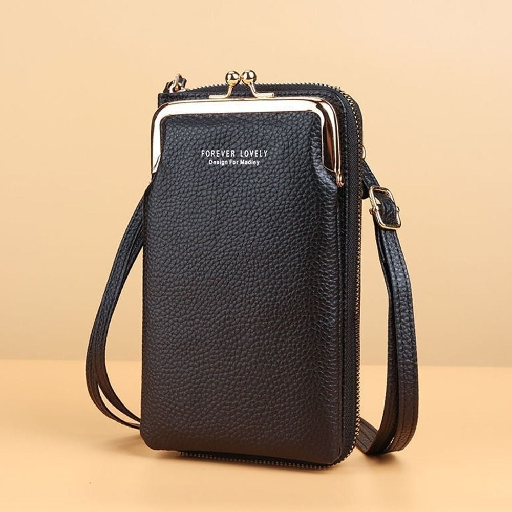 PU Leather Fashion Shoulder Bags Phone Purses Handbags Small Crossbody Bags Image 4