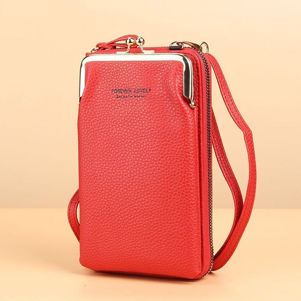 PU Leather Fashion Shoulder Bags Phone Purses Handbags Small Crossbody Bags Image 1