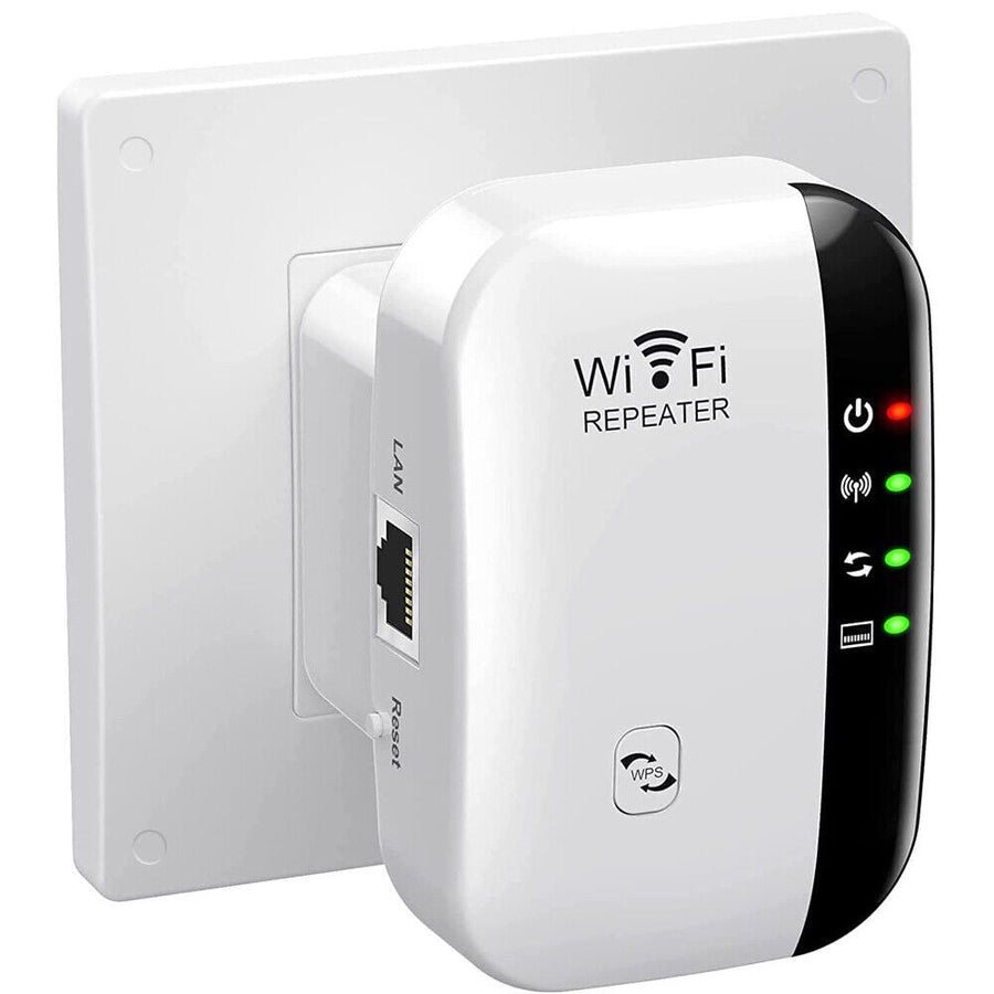 300M WiFi Repeater Network Extender Amplifier Wall Plug Design Wifi Signal Booster for Office Home Image 1