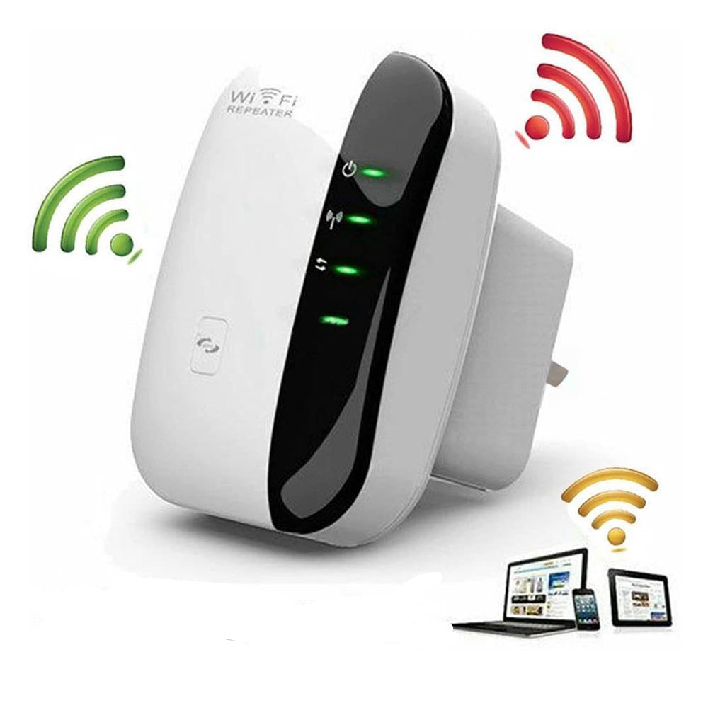 300M WiFi Repeater Network Extender Amplifier Wall Plug Design Wifi Signal Booster for Office Home Image 2