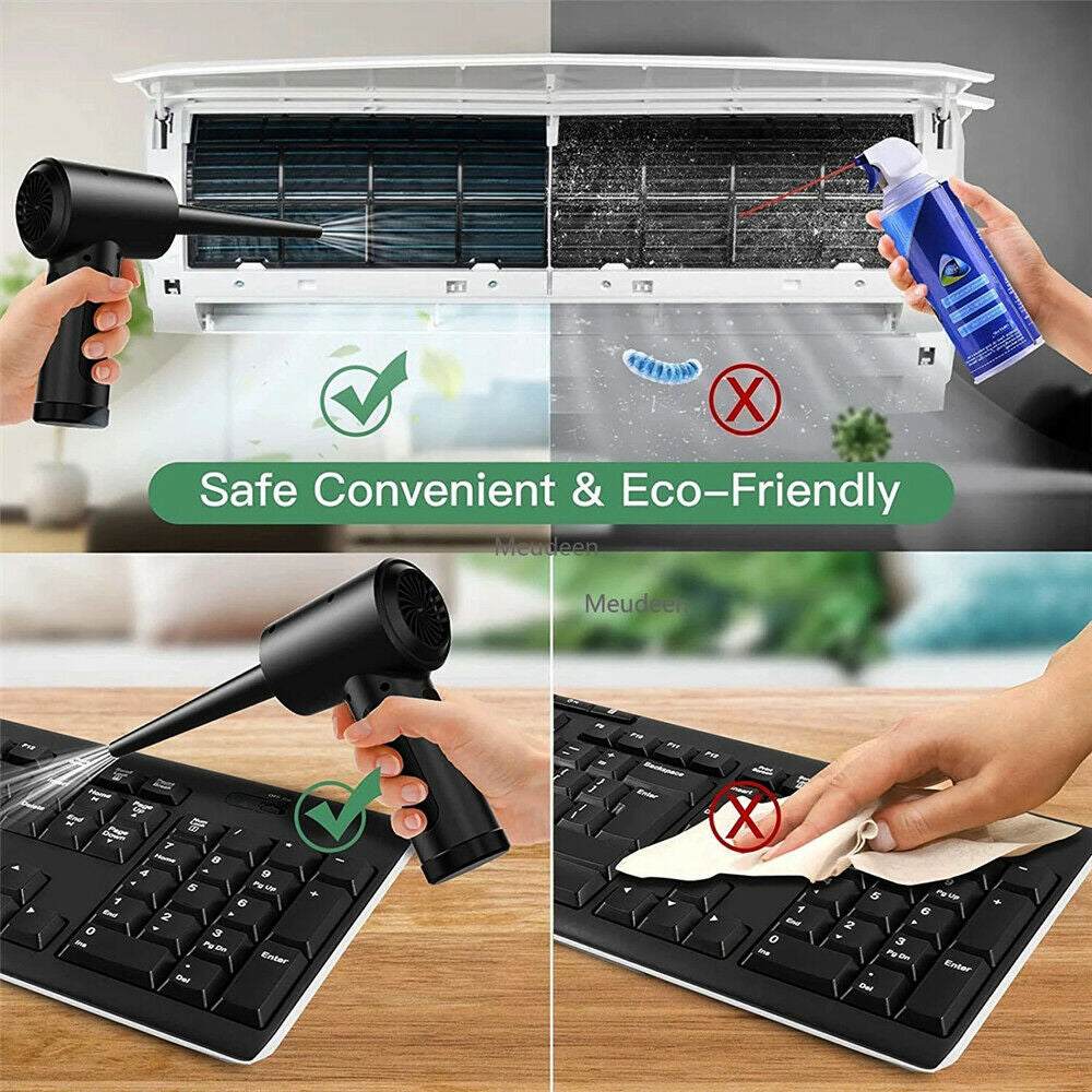 Electric Mini Cordless Air Duster Blower High Pressure for Computer Car Cleaning Image 12