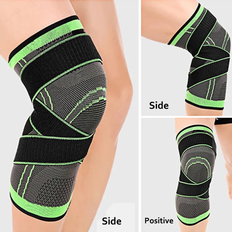 3D Weaving Knee Protector Brace Support Pad Sports Protective Breathable Running Image 4