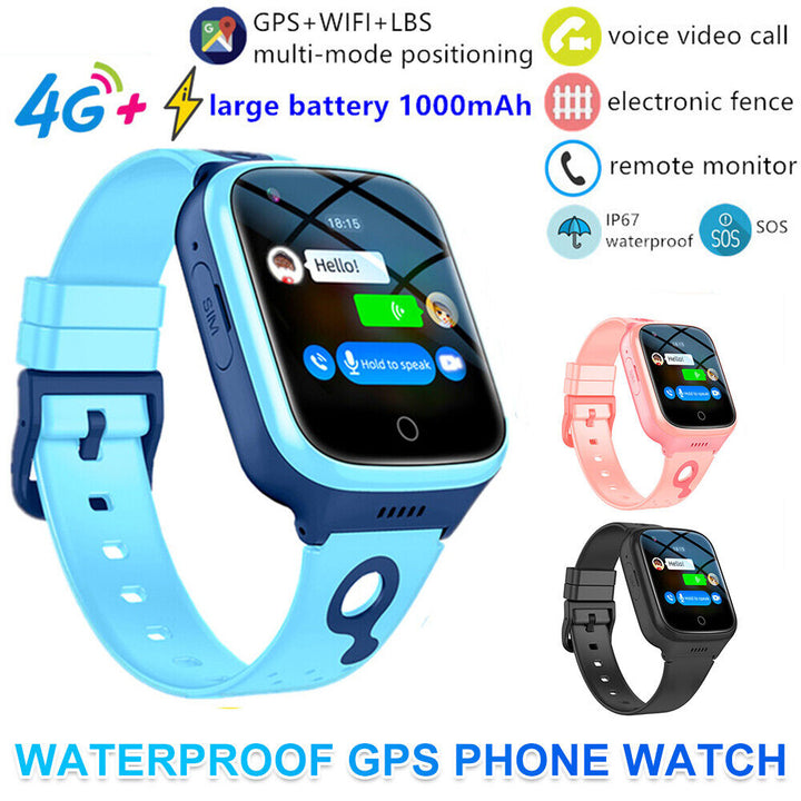 4G Kids Smart Watch Phone 1000mAh Waterproof Wifi Video Call SOS GPS LBS Tracker Image 3