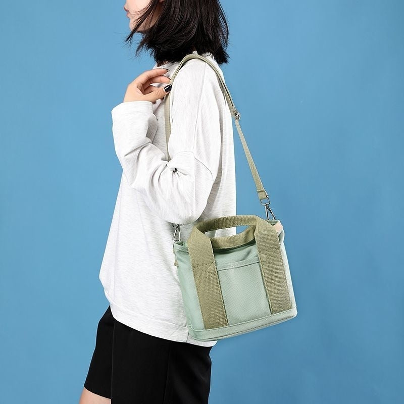Japanese Large Capacity Multi-Pocket Handbag Image 1