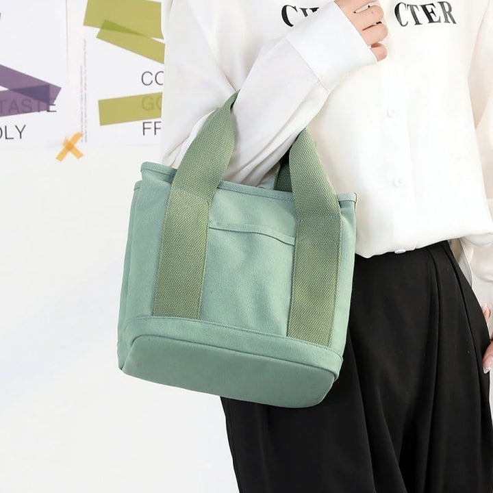 Japanese Large Capacity Multi-Pocket Handbag Image 4