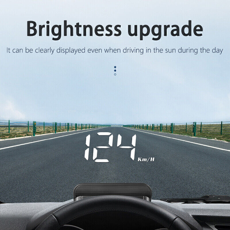Car HUD Head Up Display OBD2 GPS Overspeed Warning System Projector Windshield Image 2
