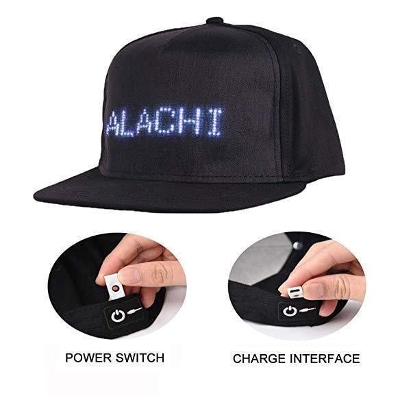 Programmable Hat LED Message Hiphop Cap Image 9