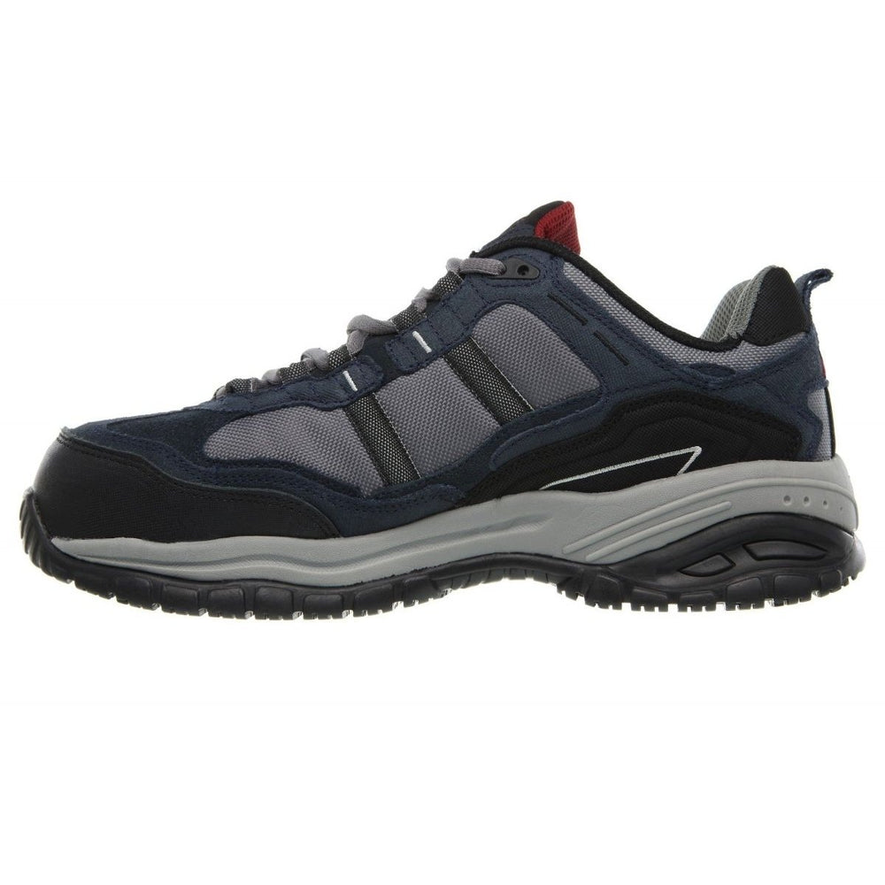 SKECHERS WORK Mens Relaxed Fit Soft Stride Grinnel Composite Toe Work Shoe Navy/Grey - 77013-NVGY Navy / Grey Image 2