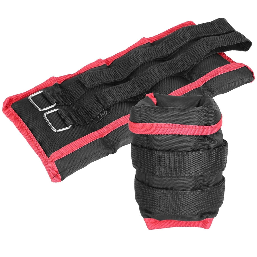 Ankle Weights Set Pair Wrist Arm Ankle Weight with Iron Sandbags Fillings Image 1