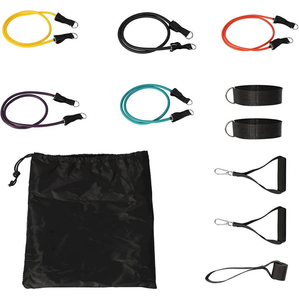 11 Pack Resistance Bands Set with Door Anchor Pulling Force Isolation Belt Set can be Adjustable Image 2