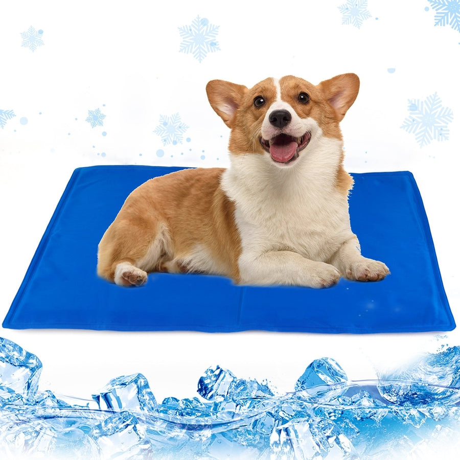 Dog Cooling Mat Pet Cooling Mat for Dogs and Cats Pressure Activated Dog Cooling Pad No Water or Refrigeration Needed Image 1