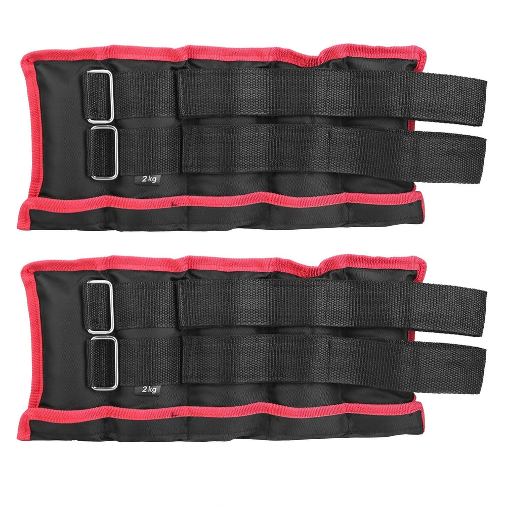Ankle Weights Set 2.2 4.4LBS Pair Wrist Arm Ankle Weight with Iron Sandbags Fillings Image 2