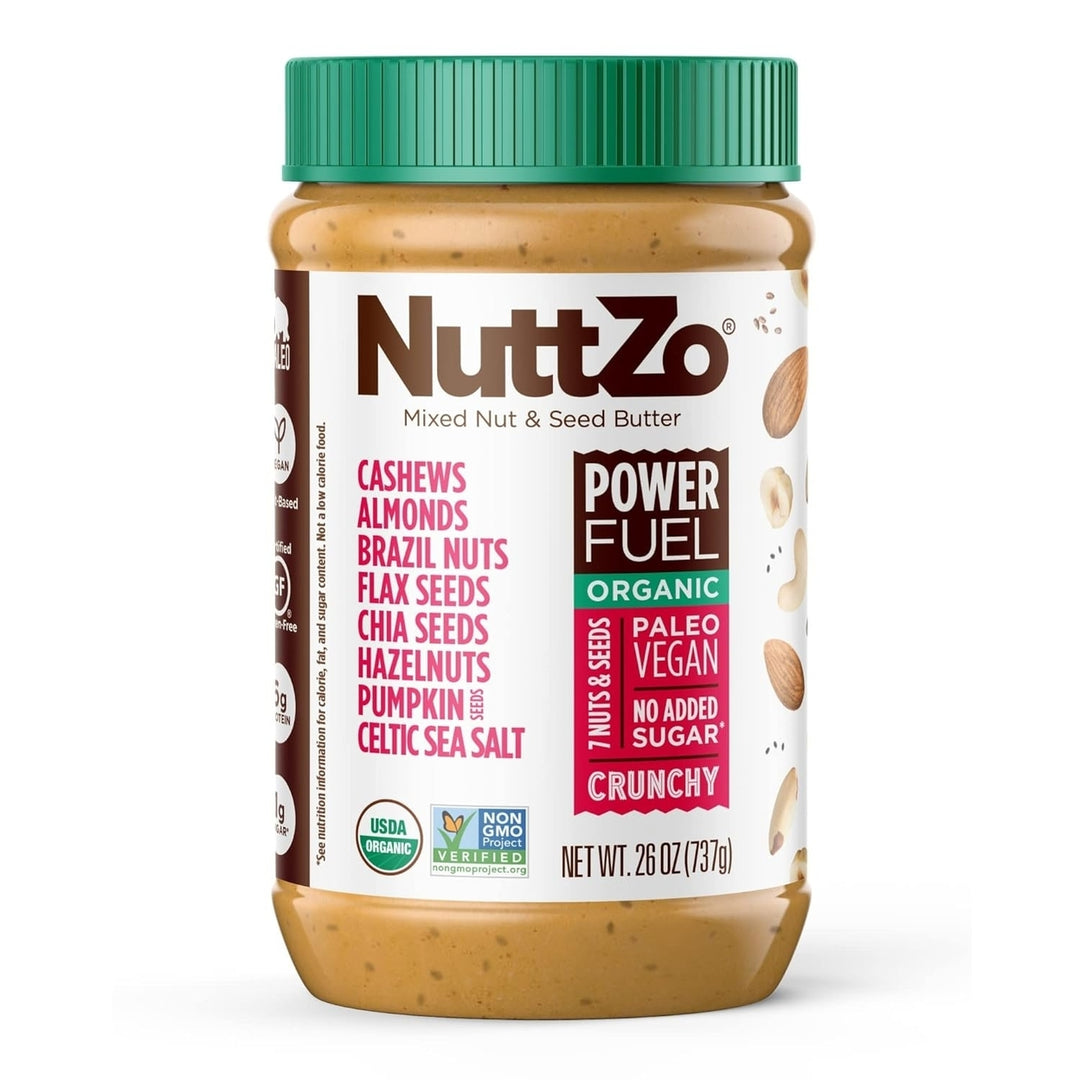 Nuttzo Organic 7 Nut and Seed ButterPower Fuel Crunchy26 Ounce Image 3