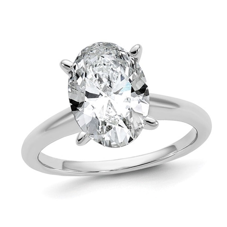 2.20 Carat (ctw VS2G-H) Certified Lab-Grown Diamond Solitaire Engagement Ring in 14K White Gold Image 1