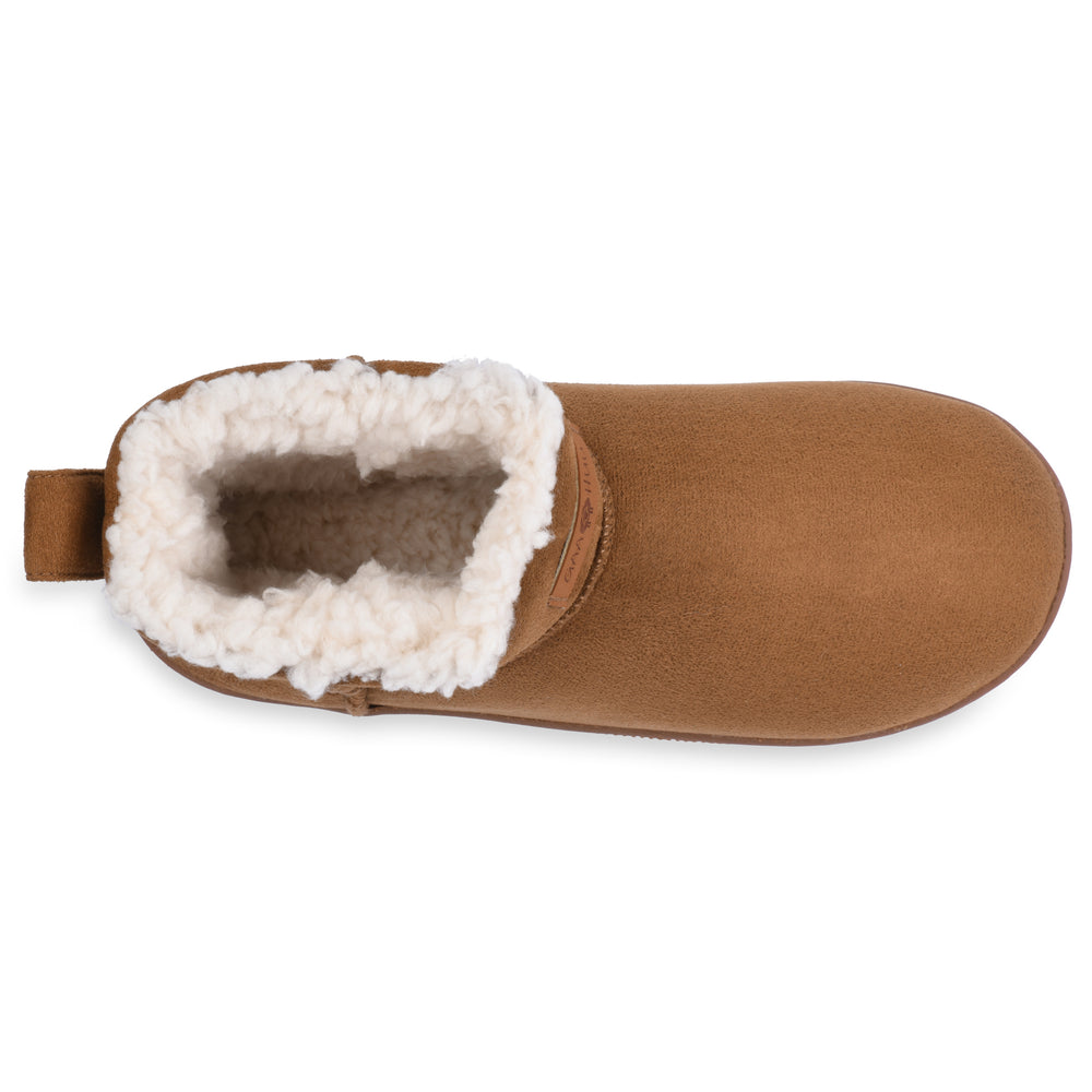 Gaahuu womens faux shearling linedmemory foam low cut slipper boot Image 2
