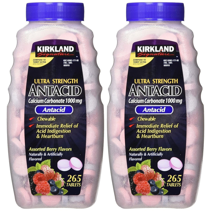 Kirkland Signature Antacid Ultra Strength 1000 mg.530 Tablets Image 1